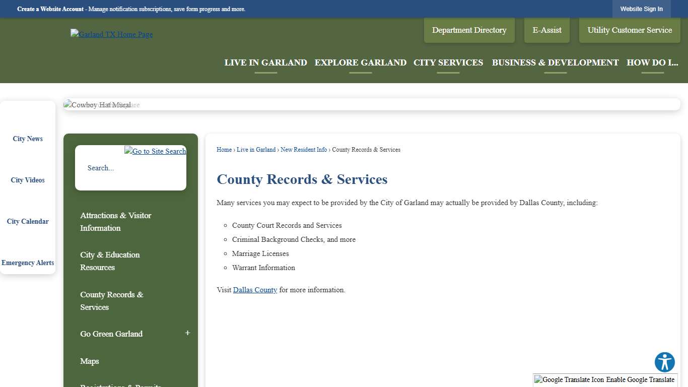 County Records & Services | Garland, TX